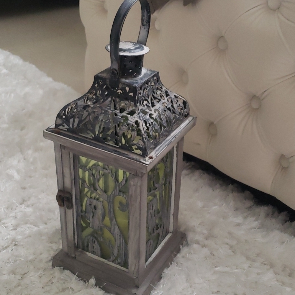 𝅺DECOR candle & wood holder